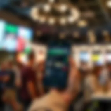 Downloading the 1xbet app on a smartphone