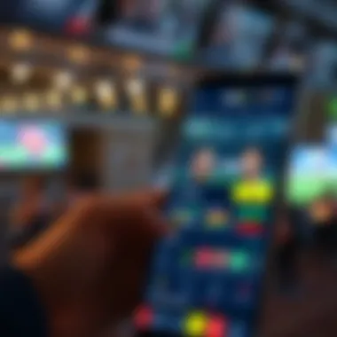 User interface of 1xbet app