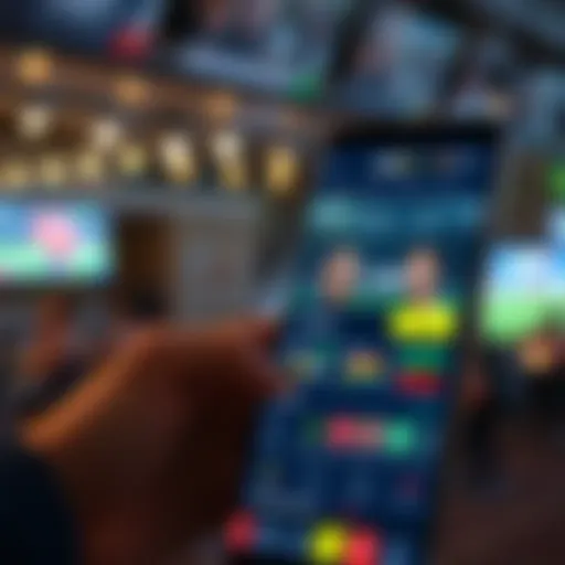 User interface of 1xbet app