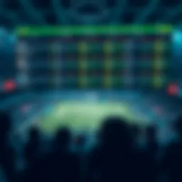 A stunning visualization of sports betting options available on 1xbet.