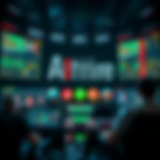 An intricate design of online betting platforms featuring diverse games and strategies.