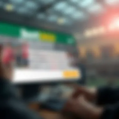 Visual representation of the bet365 registration process