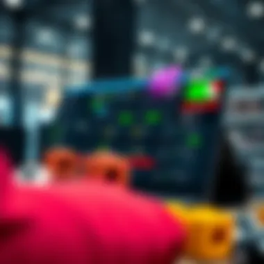 Features of betting software displayed in a modern interface