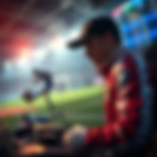 Illustration depicting betting strategies in sports