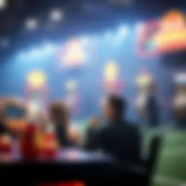 An illustration depicting the strategic approach of players in the betting environment influenced by Rainbow Jackpot.