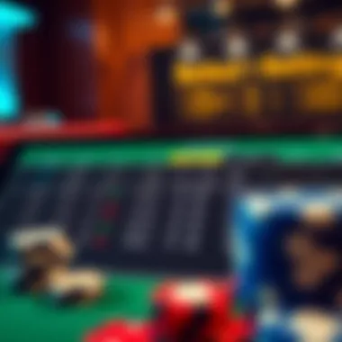 A strategic table with betting options highlighted