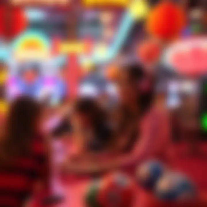 An engaging bingo game in a vibrant setting