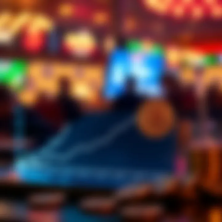 Graph illustrating the growth of Bitcoin in online gambling