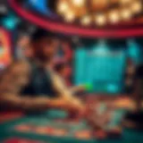 Conceptual visualization of casino betting strategies