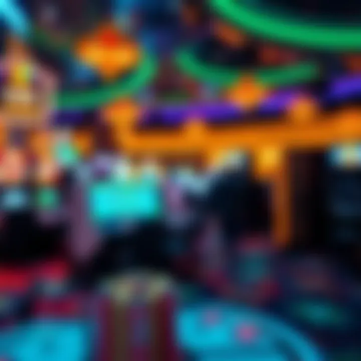 Modern casino with vibrant gaming floor