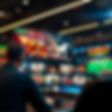 Modern Live Casino Experience A modern online casino interface showcasing live gaming options