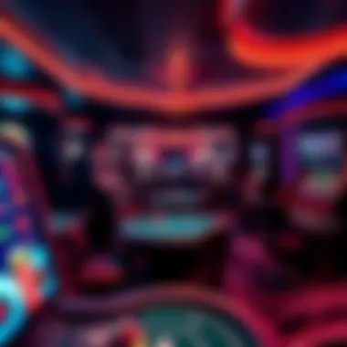 Immersive VR Casino Gaming A virtual reality environment depicting immersive casino gaming