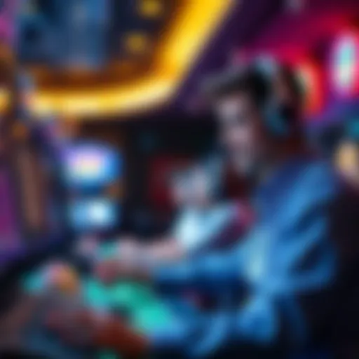 The vibrant atmosphere of a modern online casino