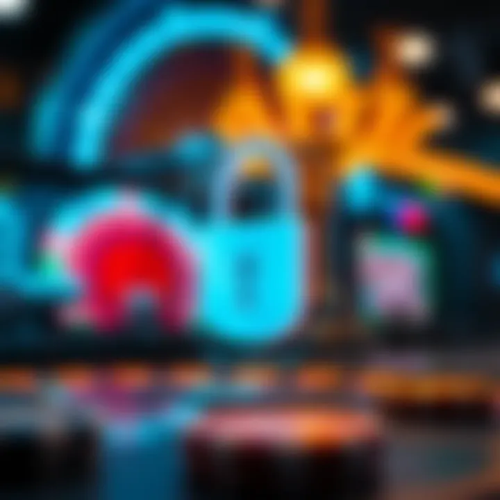 Understanding Online Security in Casinos A secure lock symbol representing online security measures