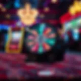 Visual representation of free spins in online gambling