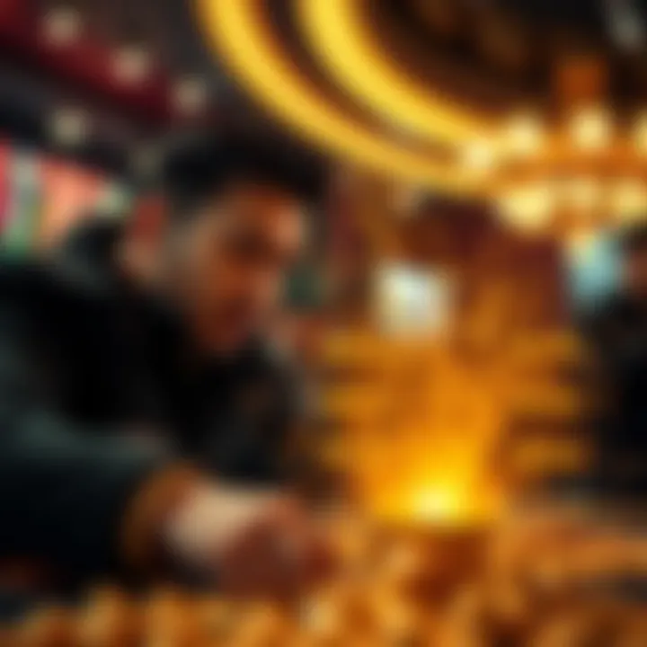 Golden bet concept illustration