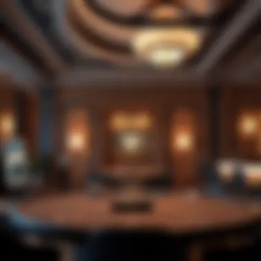 Lavish interior design of a mansion casino
