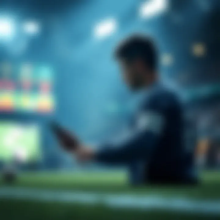 A conceptual illustration of the pros and cons of mobile betting