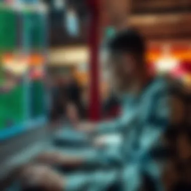 Market trends in online betting represented visually