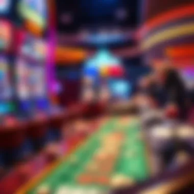 A visual representation of popular casino games available online