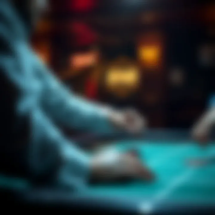 An abstract concept illustrating strategy and decision-making in gambling