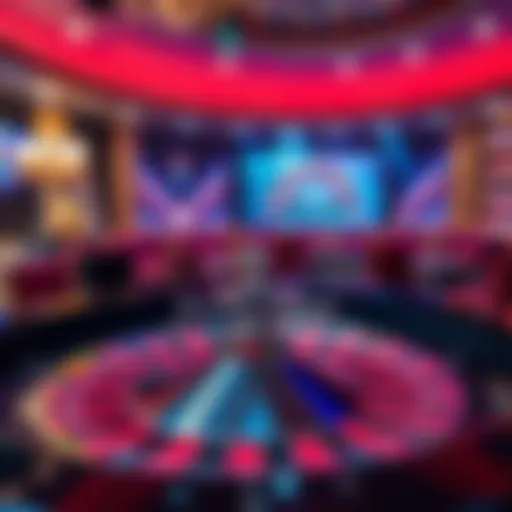 An elegant online roulette table showcasing vibrant colors and dynamic gameplay.