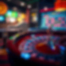 A captivating online roulette game interface showcasing vibrant colors and graphics