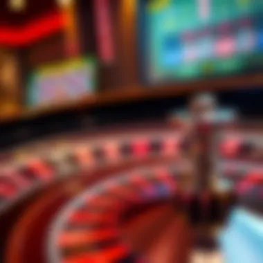 A visually captivating user interface of an online roulette game