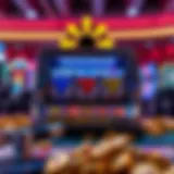 Visual representation of online slot casino mechanics