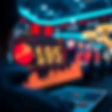 Trends in online gambling represented by digital statistics and graphs