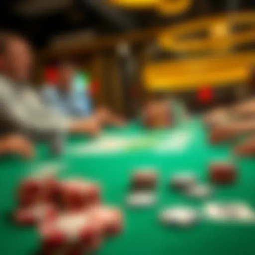 The Excitement of Poker Gameplay A vibrant poker table with chips and cards ready for play