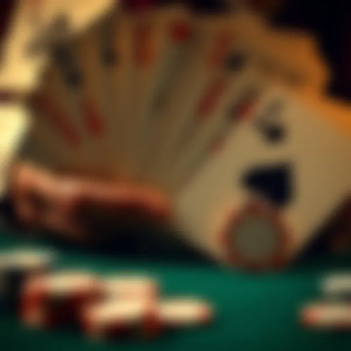 An artistic representation of poker hands showcasing various combinations