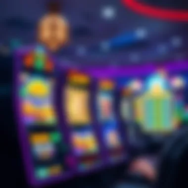 Popular slot games displayed on a vibrant casino interface.