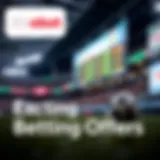 Promotional banner showcasing various betting offers