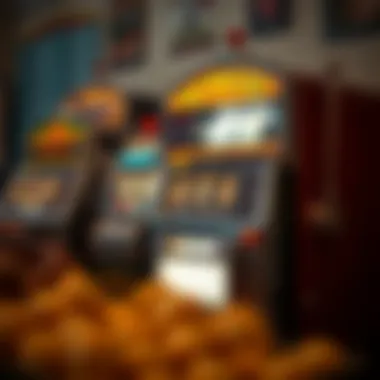 A vintage slot machine showcasing its historical design