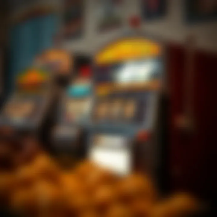 A vintage slot machine showcasing its historical design