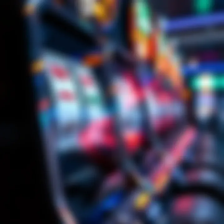 A close-up view of a modern slot machine featuring advanced technology