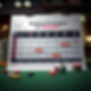 Strategic betting chart with various approaches