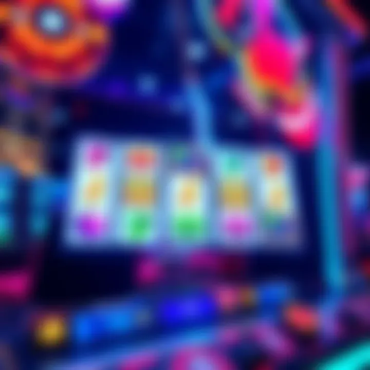 Illustration of a digital slot game interface