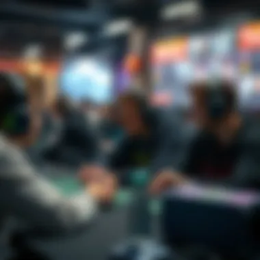 Community of players engaging in discussions