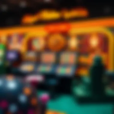 Diverse Virtual Casino Games Illustration of virtual casino games interface showcasing various options.